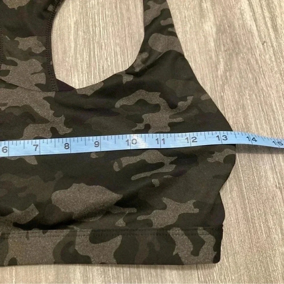 Fabletics Kessler Medium Impact‎ Sports Bra Charcoal Camo Size S - Picture 6 of 7